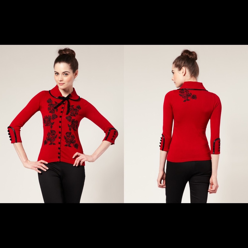 Wheels and Dollbaby Dita Von Teese Cardigan NWT